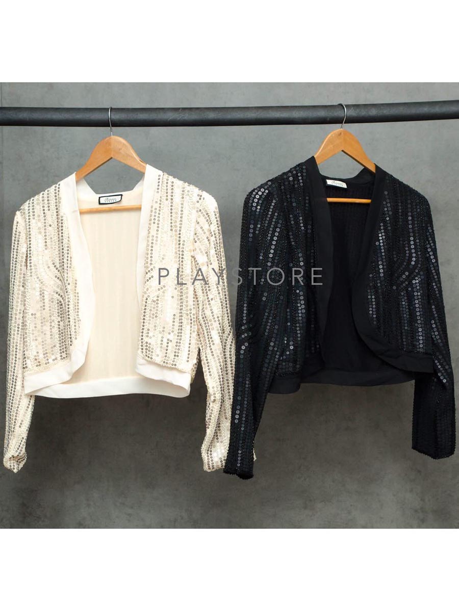 เสื้อผ้าผู้หญิง AmBeR-Sequin-JacKet-6