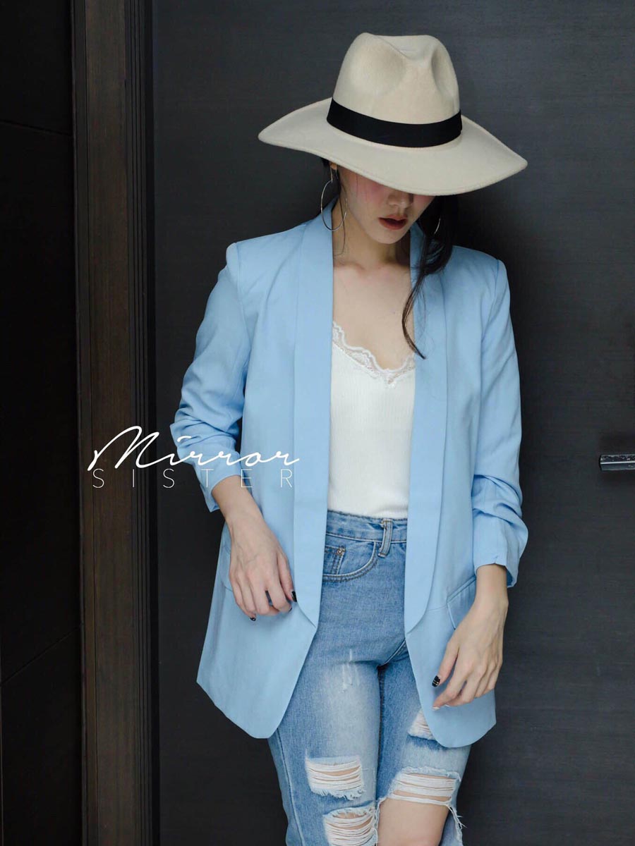 เสื้อผ้าผู้หญิง ZARA-CREPE-BLAZER-6